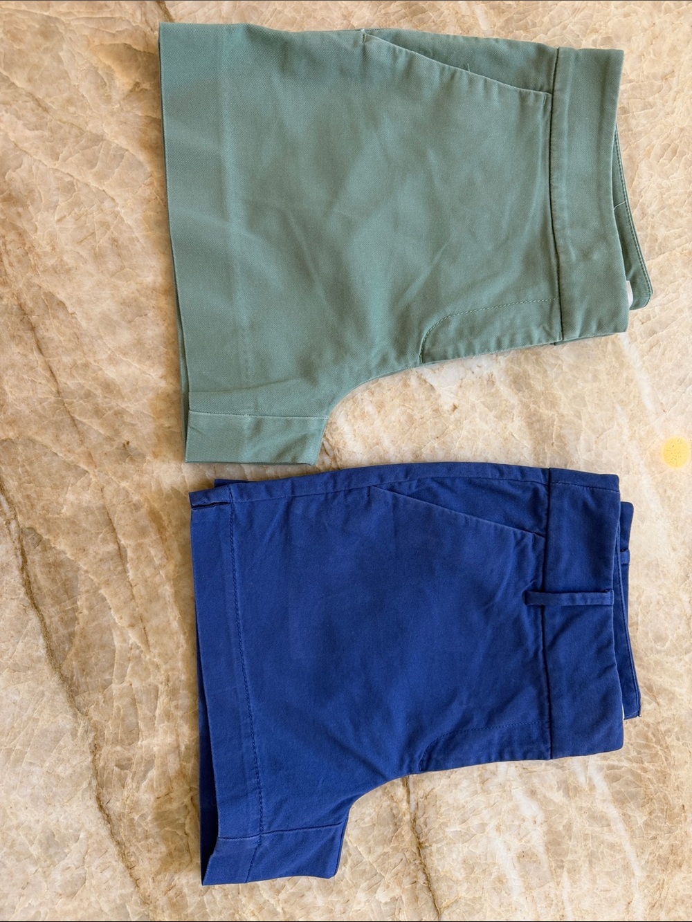 LOFT Sage Green & Royal Blue Casual Stretch Shorts Duo